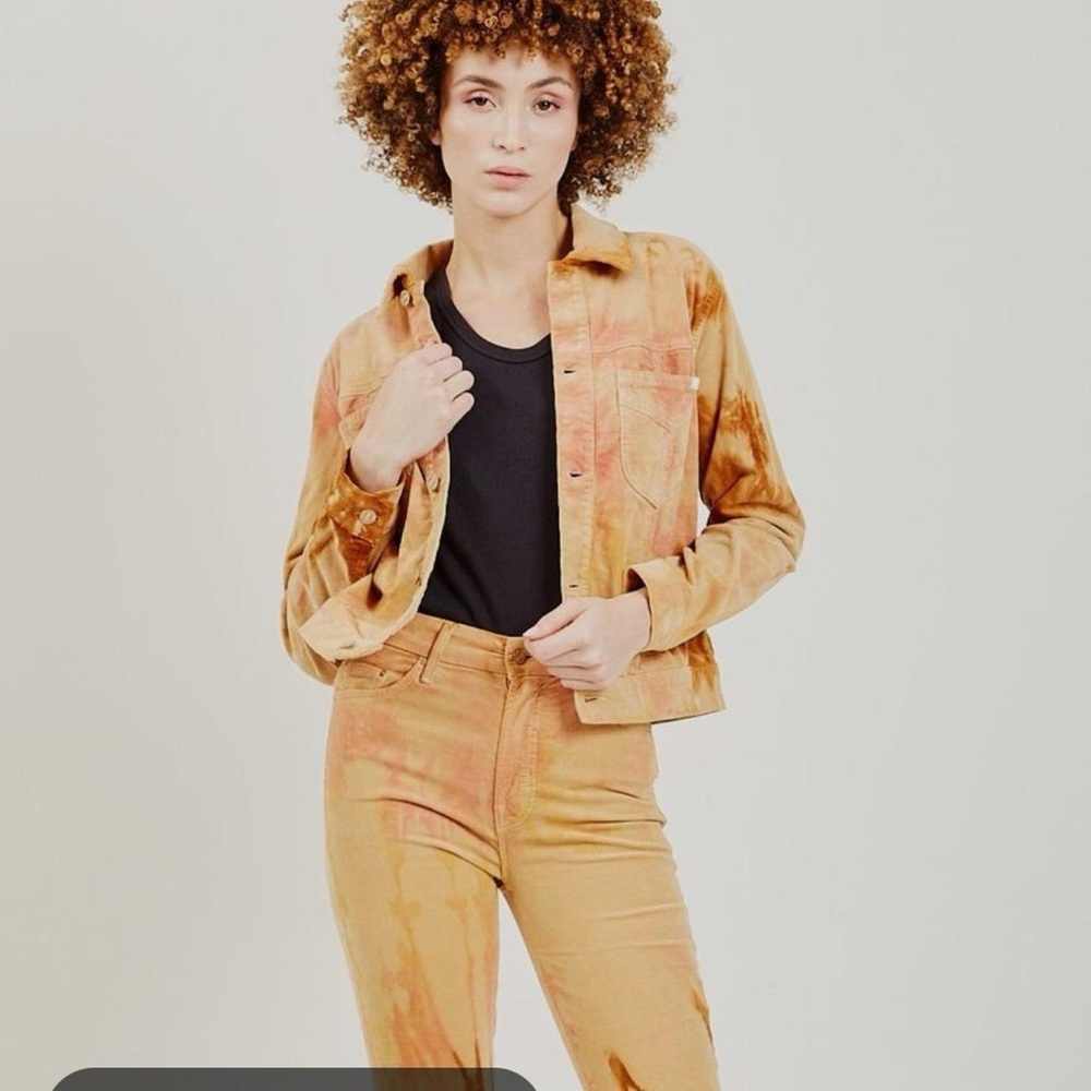 MOTHER  Cord Denim Tie-Dye Jacket